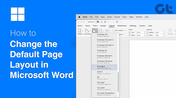 How To Change the Default Page Layout in Microsoft Word | Windows or Mac | Guiding Tech