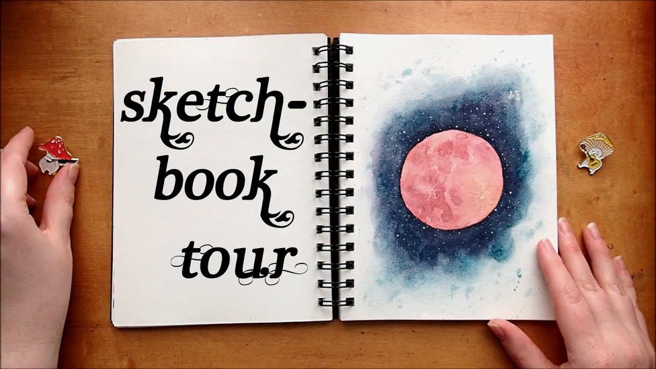 Complete Sketchbook Tour 5 2019 Art Journal Flip Through Watercolor ...