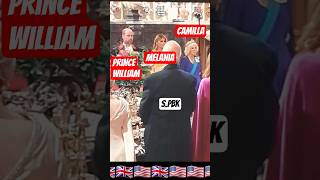 MELANIA TRUMP WILLIAM QUEEN CAMILLA AT STATE BANQUET uk donald trump#britishroyalfamily #royalfamily