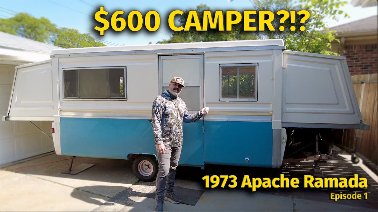 $600 Vintage Camper! Restoring a 1973 Apache Ramada | Episode 1