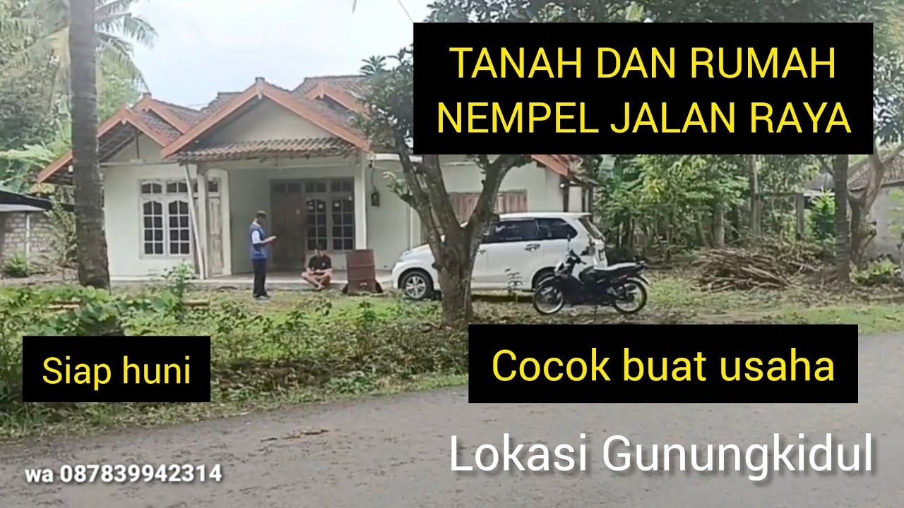 TANAH DAN RUMAH COCOK BUAT USAHA NEMPEL JALAN RAYA