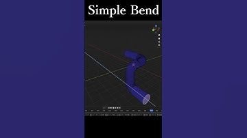 blenderのSimple Bendといアドオンで、パイプを曲げる紹介動画です。 #blender #addon #SimpleBend