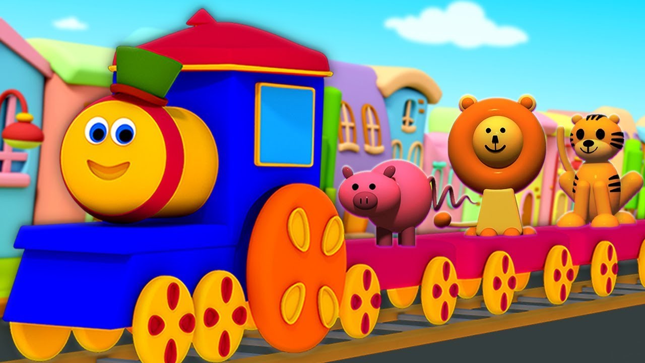 ⁣боб поезд животных | названия животных | мультфильмы для детей | Bob Animal Train | Kids Tv Russia