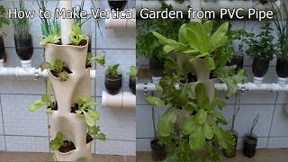 How to Make Vertical Garden from PVC Pipe
