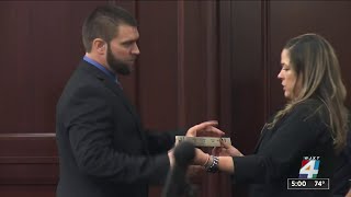 Man accused of killing ex-girlfriend in 2017 double shooting claims she was the one who fired th...
