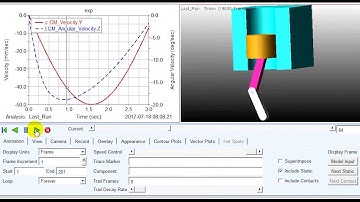 Slider Crank Mechanism Analysis in MSC ADAMS