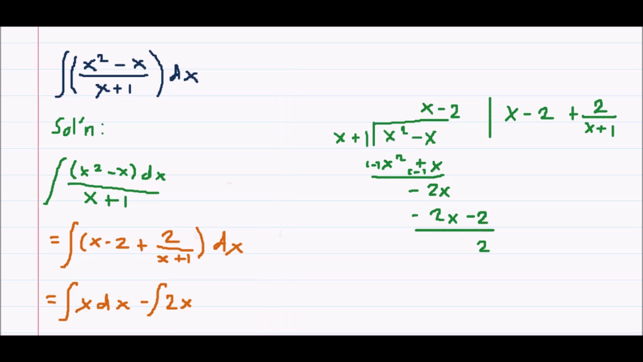 integration of logarithms example #3 - YouTube