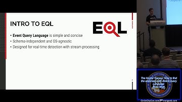 Track 3 03 The Hunter Games How to find the adversary with Event Query Language Ross Wolf