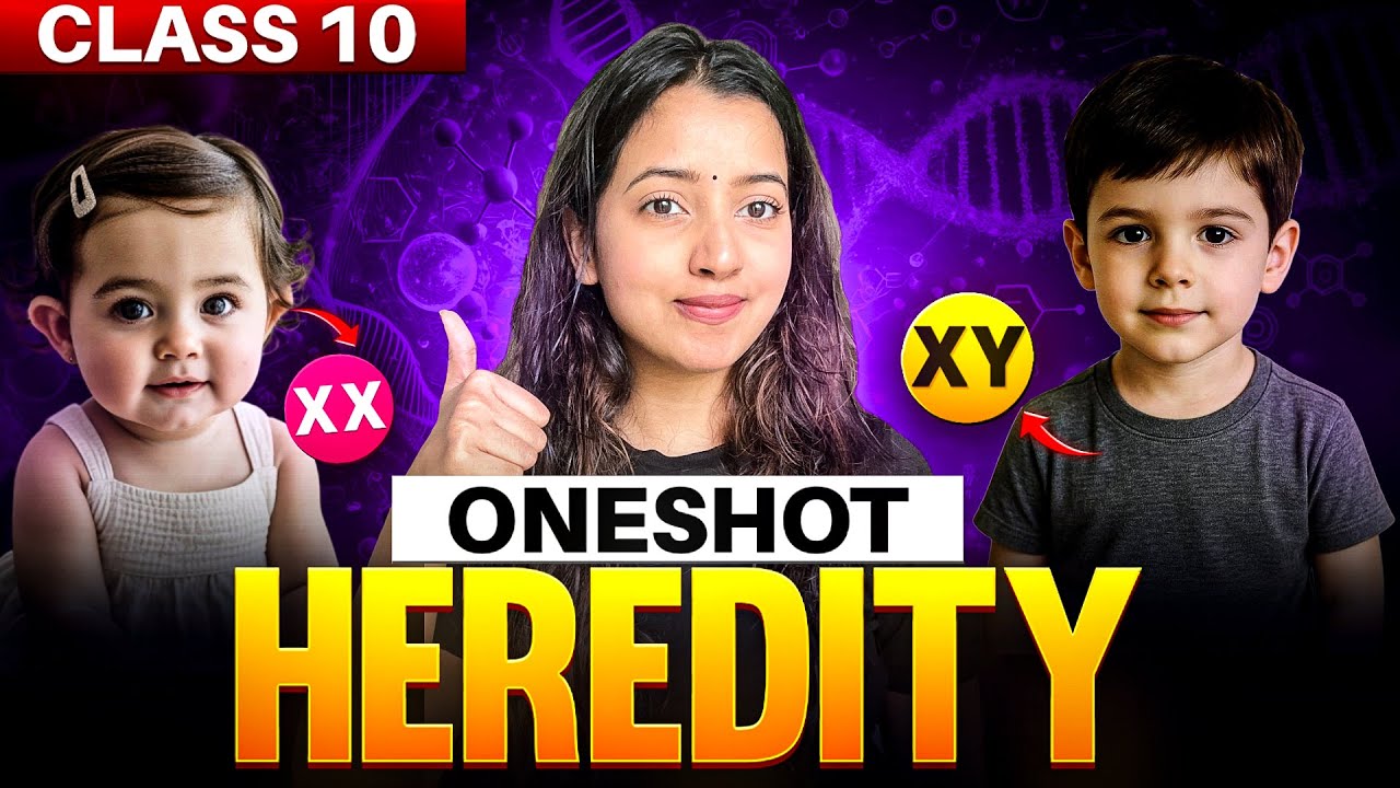 HEREDITY FULL CHAPTER - CLASS 10 SCIENCE | LAST 1 MONTH REVISION | SHUBHAM PATHAK 