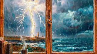 Relaxing Stormy LoFi Beats 🌧️ 1 Hour Loop for Studying & Chilling