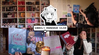 reading vlog  reorganizing my bookshelves, book haul & journaling