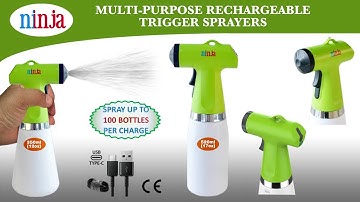 Multi-Purpose Rechargeable Handheld Trigger Sprayer - Ninja