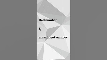 Enrollment number kya hota hai #shorts #ytshorts