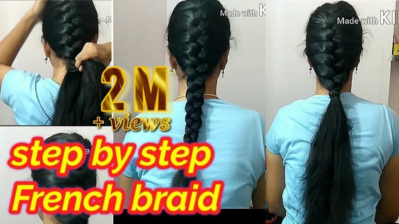 How to do French braid hairstyle tutorial 2020 / simple and easy ...