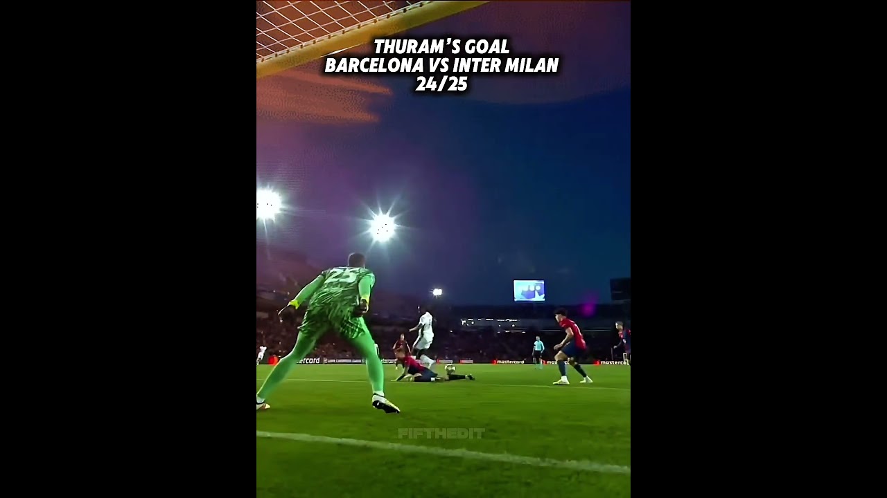 Thuram’s goal against Barcelona 2024/2025 