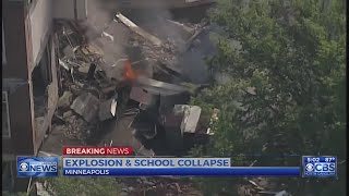 2 missing after explosion, collapse at Minneapolis school