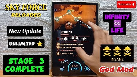 SKY FORCE RELOADED New Update Unlimited Star ⭐ Infinity ♾️ Life STAGE 03 INSANE