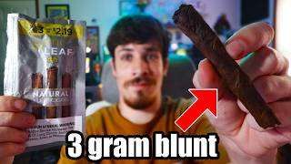 Rolling & Smoking a Game Leaf Blunt