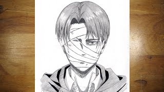 Anime Drawing | How To Draw Levi Ackerman (Injured) | Pencil Sketch | Shading