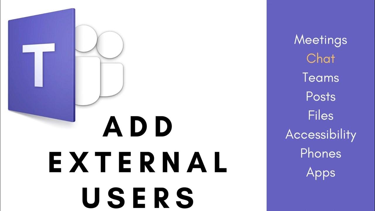 Microsoft teams chat add external users youtube