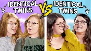 2 Sets Of IDENTICAL TWINS Try The Twin Telepathy Challenge