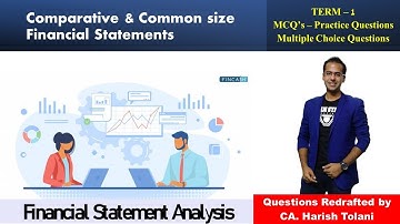 MCQ | Class 12 Term 1 | Comparative & Common Size Statement | Objective Type Questions (Part-1)