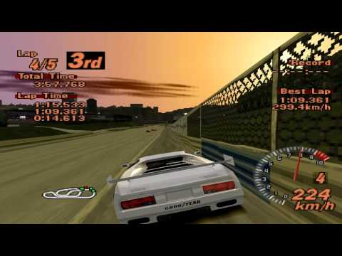 Gran Turismo 2 - Red Rock Valley Speedway - Vector M12 LM Edition - EPSXe 1.8.0