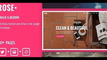 Rose - Multipurpose Responsive One Page Drupal 8 Theme | Themeforest Website Templates and Themes