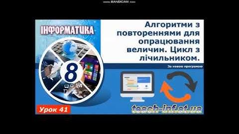 Цикл з лічильником