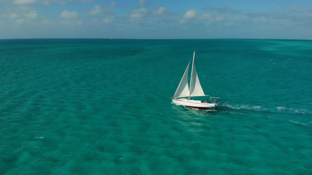 Racing to George Town Bahamas 58 Beau and Brandy Sailing