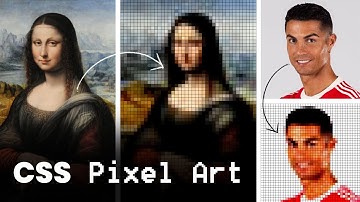 CSS Pixel Image Effects | CSS Only Pixelated Tiles Image Art