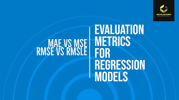 MAE vs MSE vs RMSE vs RMSLE- Evaluation metrics for regression