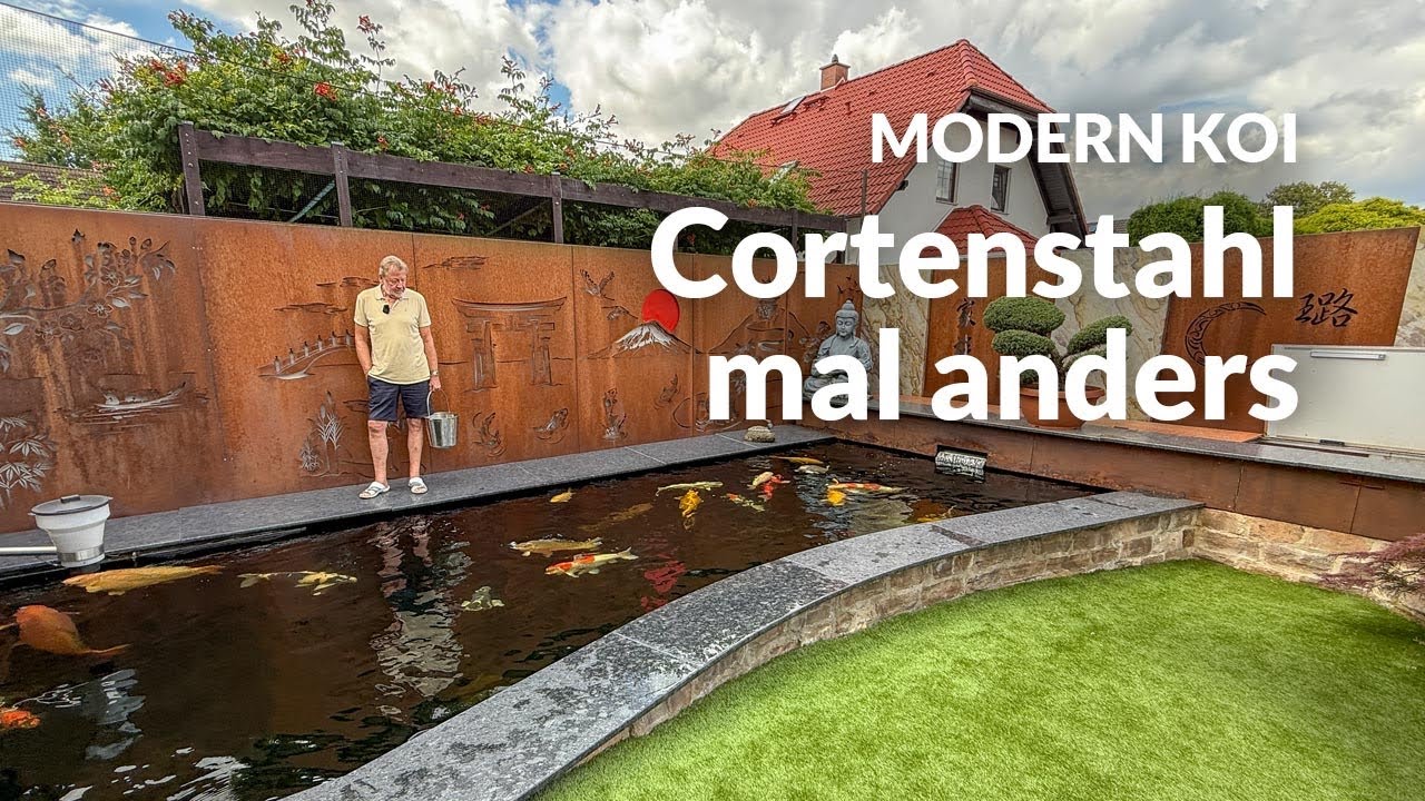 Ingolfs 16 Jahre alter 40.000l Koiteich | Modern Koi Blog #8087