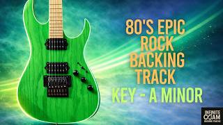 80s Epic Rock Backing Track In A Minor  Guitar Jam 104 Bpm