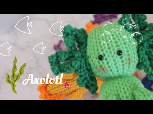 Loom Knit Axolotl on a 24 Peg Loom 