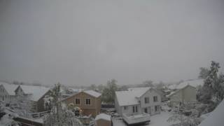 Denver Colorado Snow Storm Timelapse 4/28/17  5/1/17