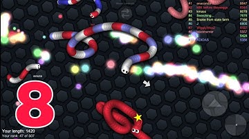 Slither.io Gameplay Walkthrough Part- 8