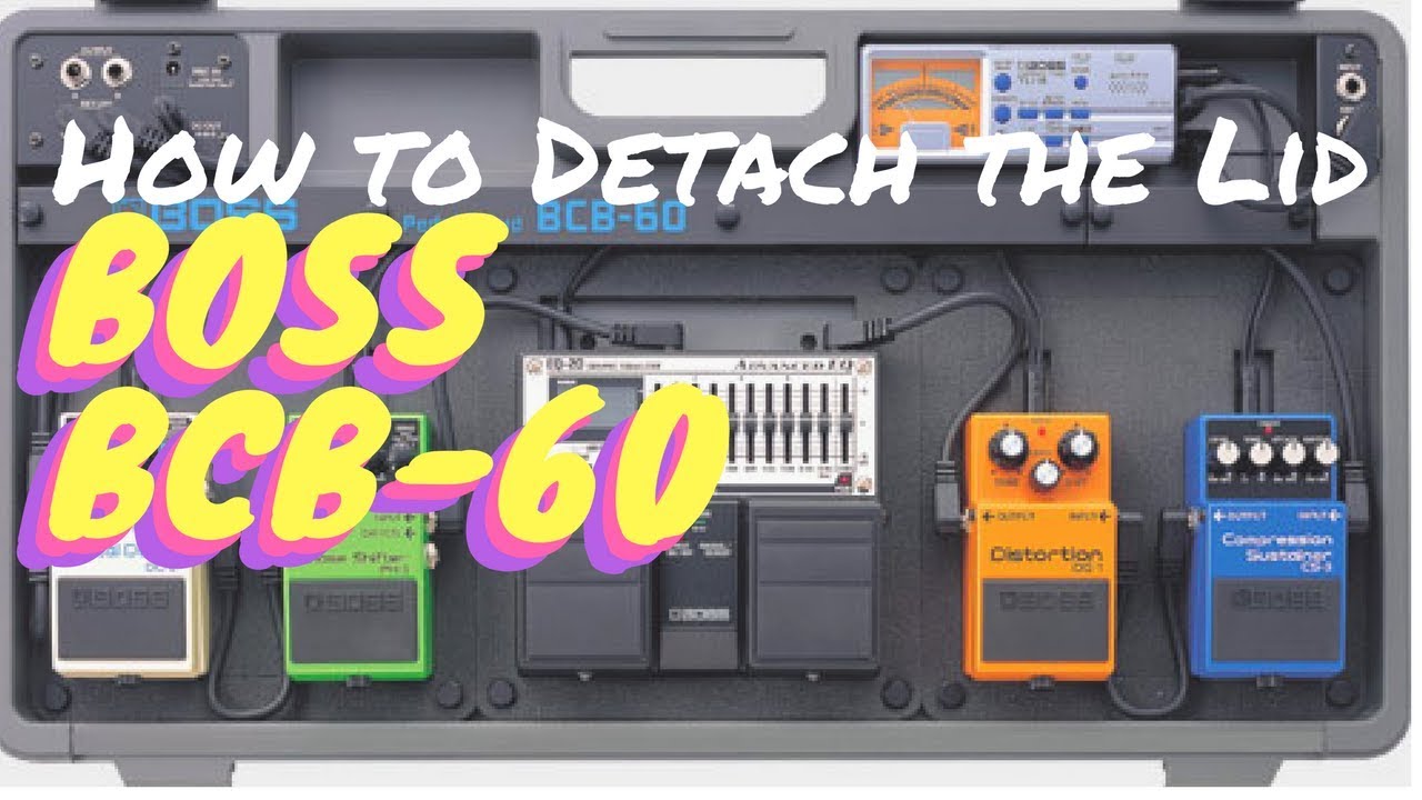 hjemmehørende Algebraisk kommentar How to Remove the Top Lid from the Boss BCB-60 Pedal Board - YouTube