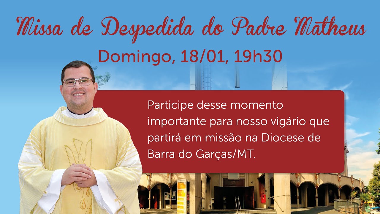 SANTA MISSA - 18/01/2026 – 19h30 - AO VIVO - PARÓQUIA ESPÍRITO SANTO