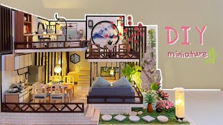 DIY Miniature House - Ink Fragrance and Bamboo Elegance Residence