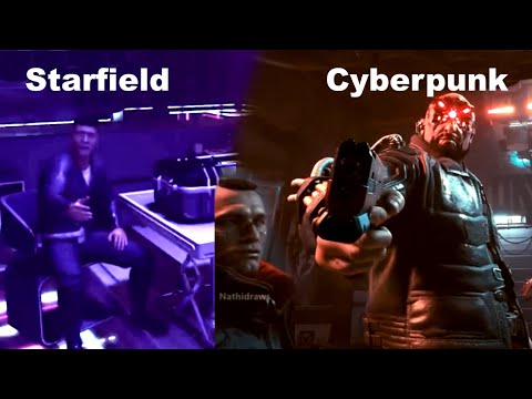 : Starfield vs Cyberpunk 2077 | Cutscene Comparison