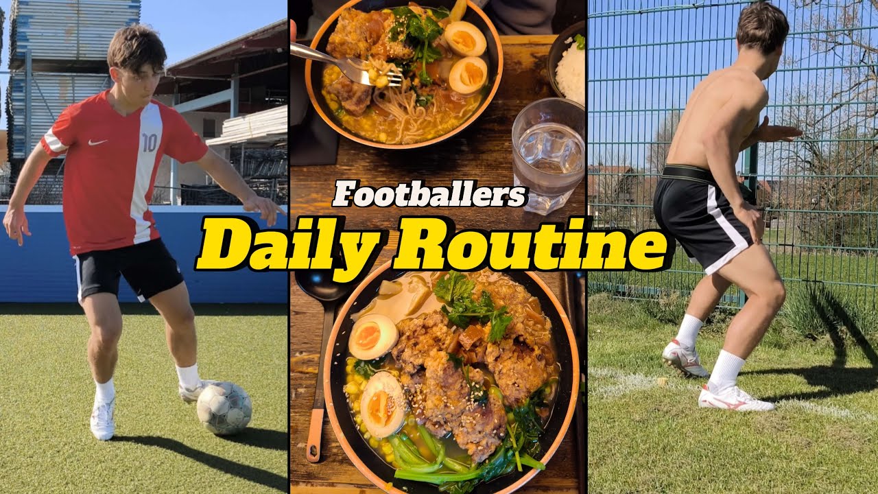 Daily Routine as a Footballer | From Training to Recovery - YouTube