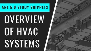 Overview of HVAC Systems | Pass the ARE 5.0