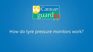 How does a caravan tyre pressure monitoring system work?