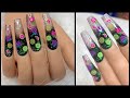 Black Glitter Ombré Acrylic Jelly Tip Nails W/ Encapsulated Fruit + BeautyBigBang Mini Haul