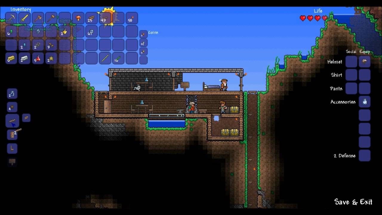 Nobody Plays Terraria Episode 9 The Grey Brick House Part 2 YouTube