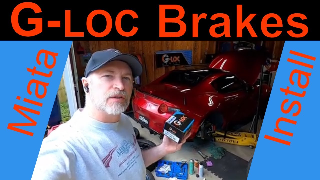 How To Install Rear Brake Pads On An ND Mazda Miata - G-Loc R6 Going On For Track Day