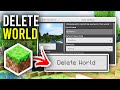 How To Delete World In Minecraft Bedrock (PC, Console, Mobile) - Full Guide