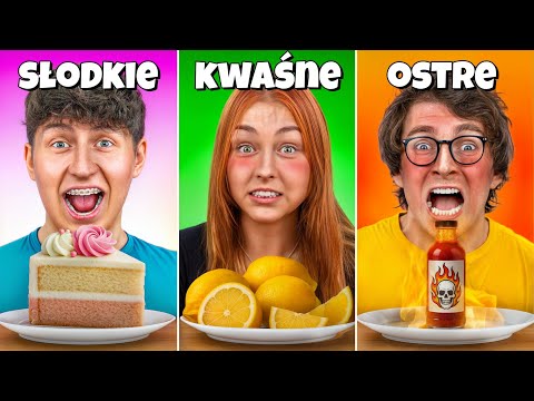 We Eat Sweet vs. Sour vs. Spicy Food!