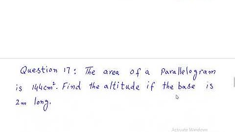 AREA OF TRIANGLES, RECTANGLES and PARALLELOGRAM.General Math 10th Class unit 9  Exercise 9.2